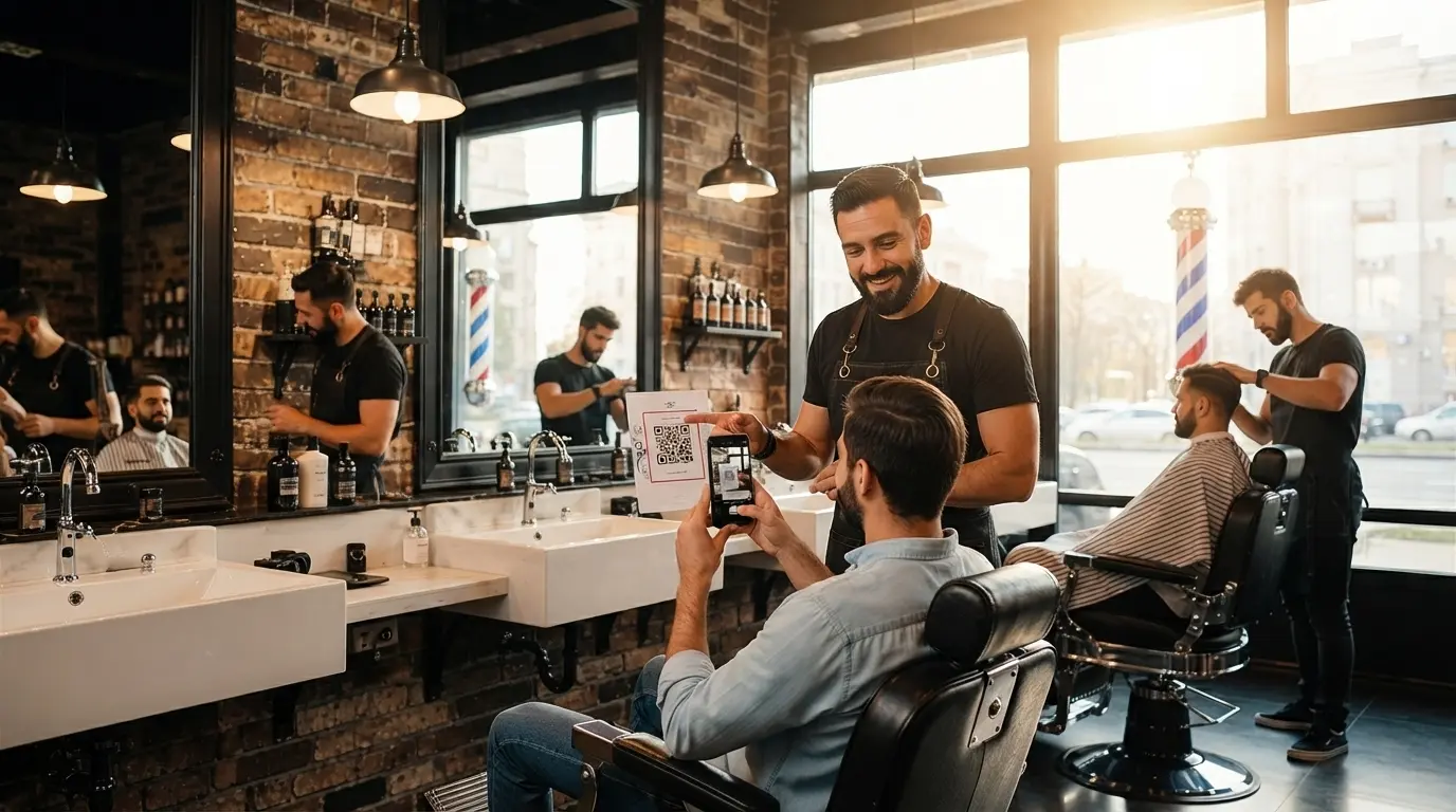 Interfaz de BarberOS en piloto automático